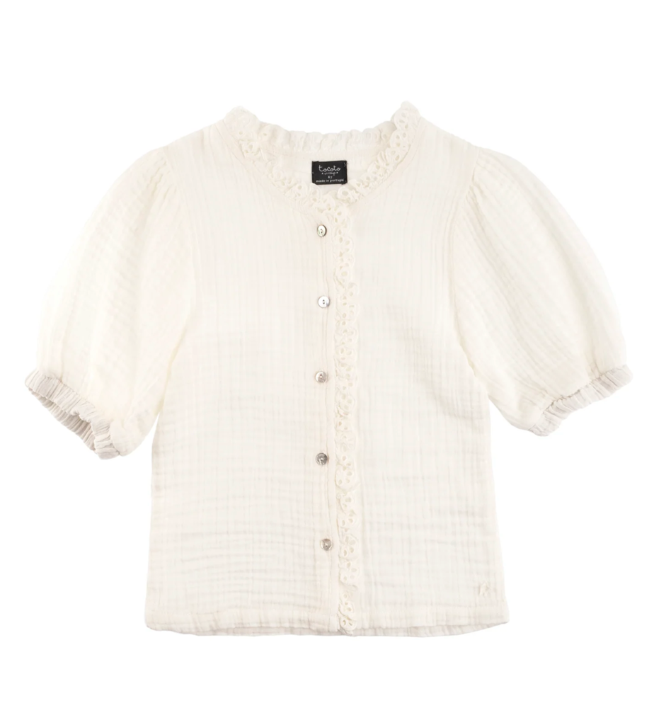 TOCOTO VINTAGE Musselin Bluse