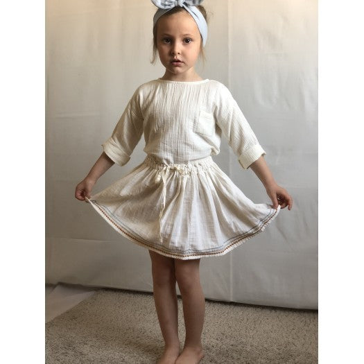 LIILU Rock Folk skirt milk