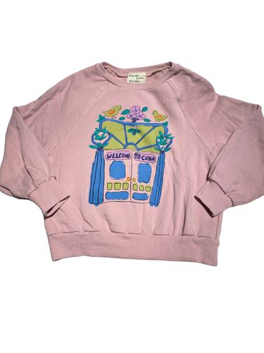 WANDER & WONDER Sweater Welcome to Cuba size 7/8