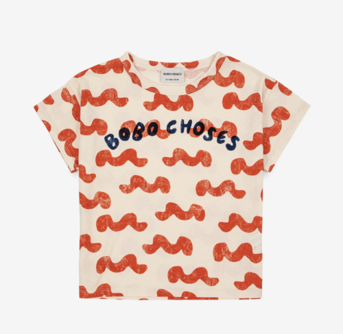 BOBO CHOSES Waves all over T-shirt size 12-13