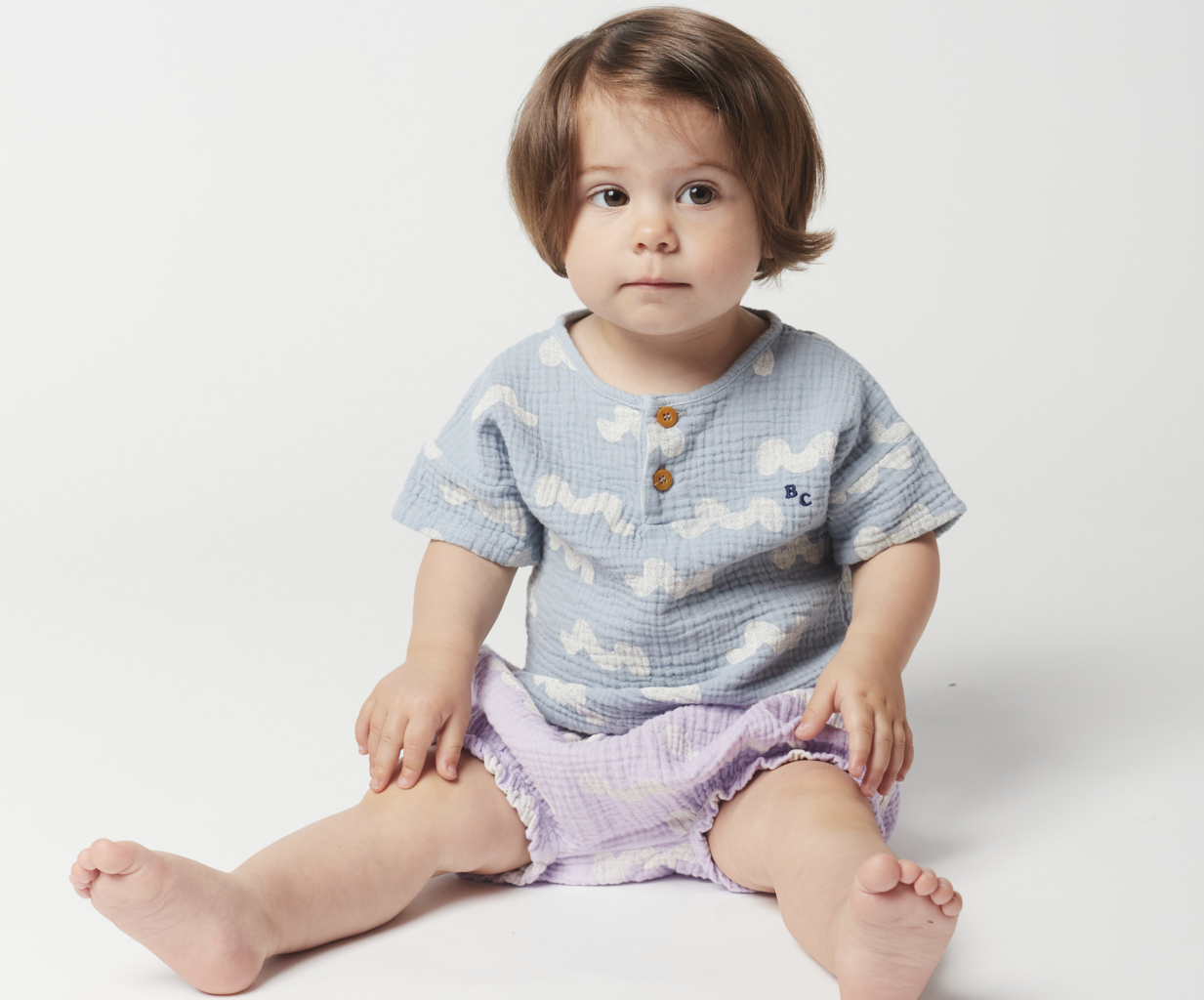 BOBO CHOSES Shirt Musselin Waves allover - Größe 92