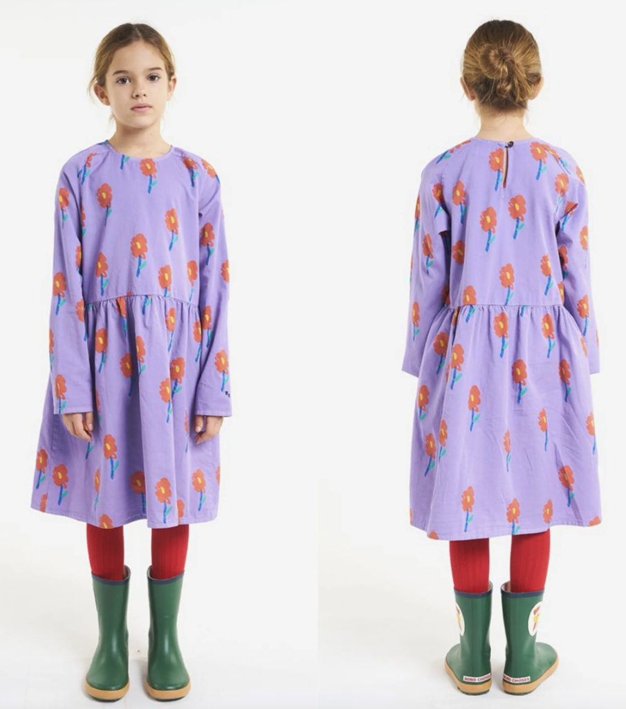 BOBO CHOSES Kleid Flowers allover dress - Größe 134