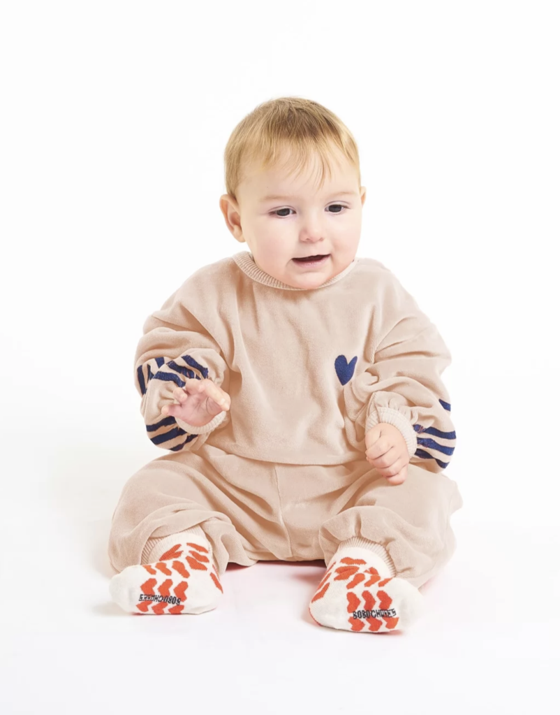 BOBO CHOSES Sweatshirt Nicki Corner Stripes - Größe 80