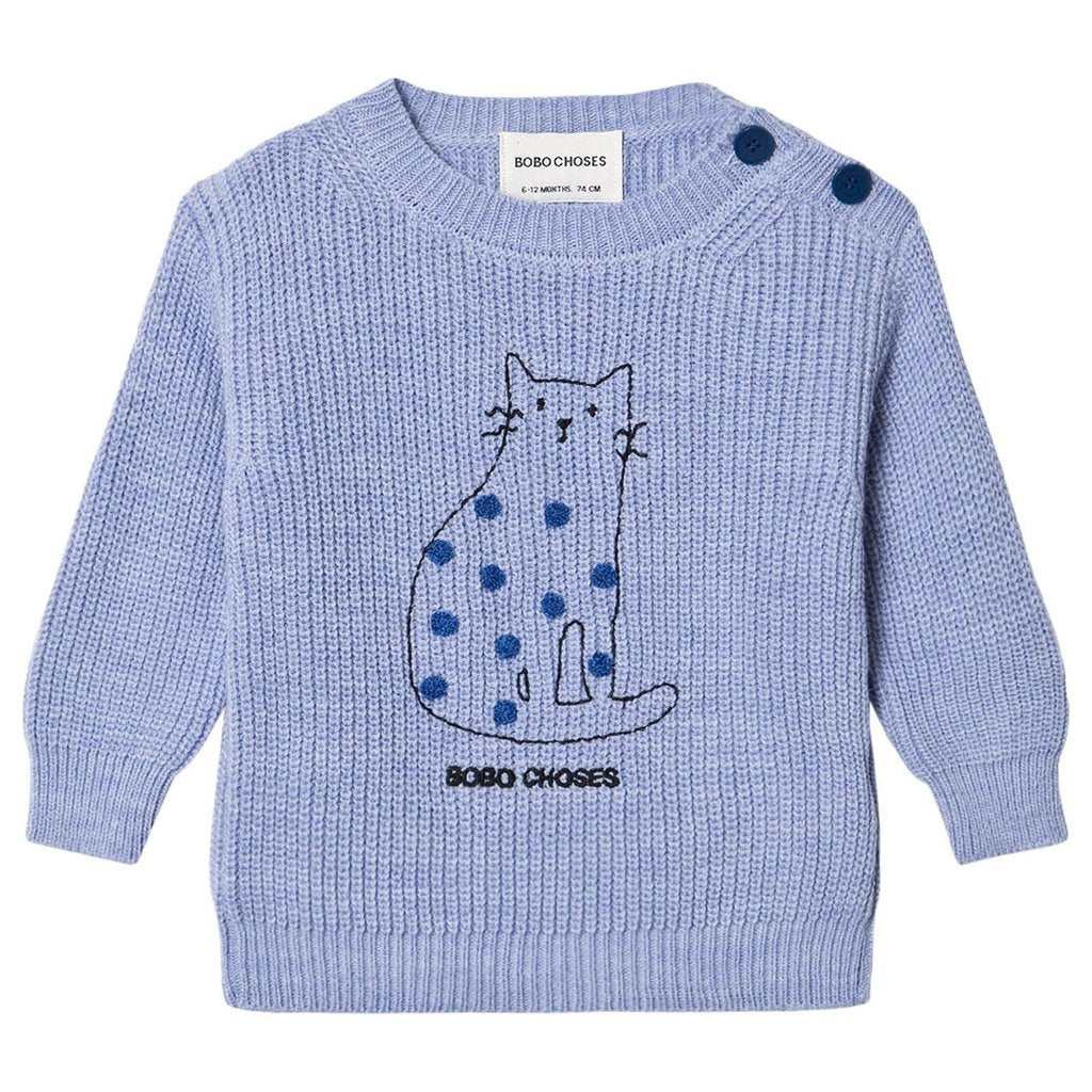 BOBO CHOSES Cat Jumper Pullover - Größe 86