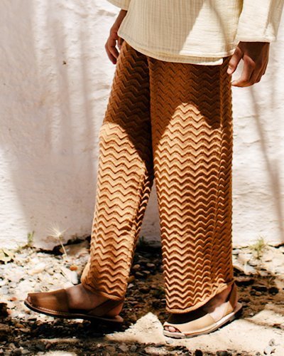 LIILU organics Hose knit pants terracotta