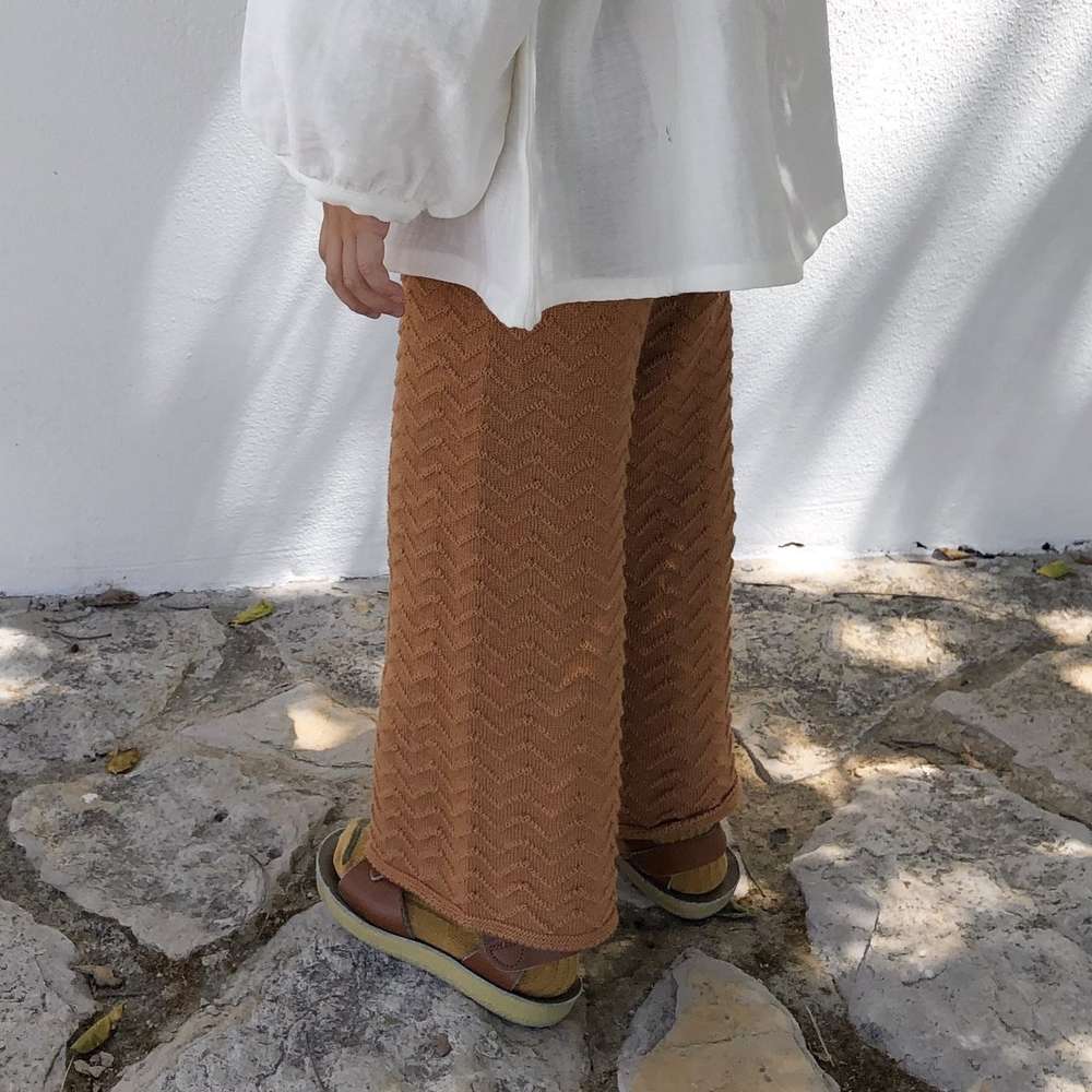 LIILU organics Hose knit pants terracotta